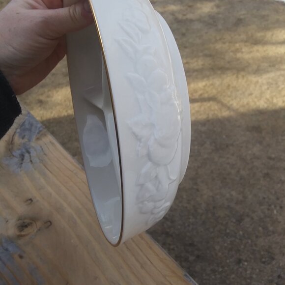 Lenox FRUITS OF LIFE Round Divided Serving Dish candy nuts jellybeans USA - Picture 13 of 16